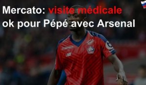 Mercato: visite médicale ok pour Pépé avec Arsenal