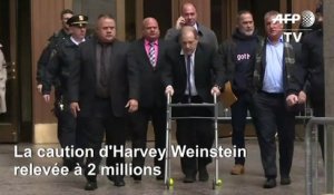 La caution d'Harvey Weinstein relevée à 2 millions