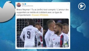 Le cadeau de Neymar à Cavani fait réagir Twitter