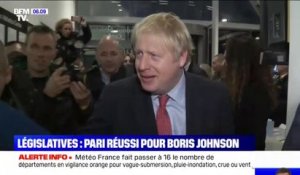 Boris Johnson: "Il semble que la nation a donné au gouvernement conservateur un mandat fort pour réaliser le Brexit"