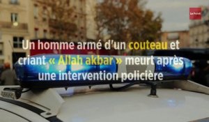 Un homme armé d'un couteau et criant « Allah akbar » meurt après une intervention policière