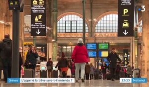 Grève des transports : la SNCF demande une trêve aux cheminots pendant les fêtes