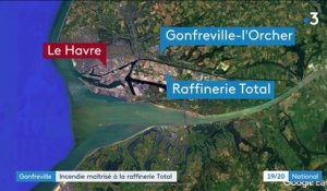 Seine-Maritime : la raffinerie Total dévastée par un incendie