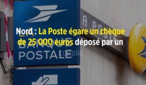 Nord : La Poste égare un chèque de 25 000 euros déposé par un couple