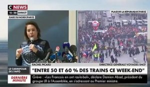 Grève - La directrice générale Voyages SNCF dévoile les mesures mises en place pour optimiser le trafic des trains ce week-end - VIDEO