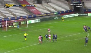Coupe de la Ligue - Reims / Montpellier : l'ouverture du score de Cafaro !