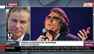 Morandini Live - Alain Barrière : Fabien Lecoeuvre réagit à sa mort et fait une révélation (Vidéo)