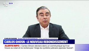 Carlos Ghosn confirme être au Liban et dit s'être libéré de "l'injustice" et de "la persécution politique"