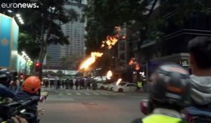 Manifestation sous tension à Hong Kong