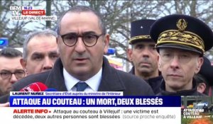Laurent Nuñez salue "la réactivité" des forces de l'ordre et des pompiers lors de l'attaque au couteau de Villejuif
