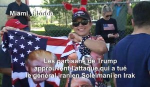 Les partisans de Trump approuvent l'attaque tuant le général iranien Soleimani