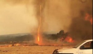 Des tornades de feu ont été observées sur l'île Kangourou, au sud de l'Australie