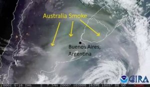 Incendies en Australie: ces images satellites montrent que la fumée a atteint l'Argentine