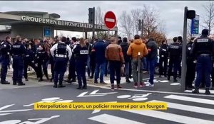 Interpellation à Lyon, un policier renversé par un fourgon