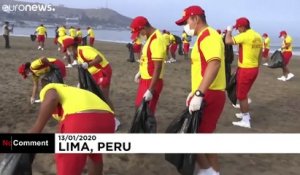 Opération nettoyage sur la côte ouest du Pérou