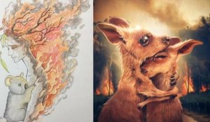 20 illustrations poignantes qui rendent hommage à l'Australie ravagée par les incendies