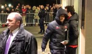 L’arrivée des stars du PSG à leur hôtel