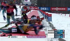 Fourcade remporte la poursuite devant Fillon Maillet - Biathlon - CM (H)