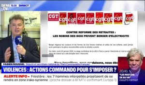 Fabien Roussel (PCF) "ne partage pas" les actions de la CGT Électricité au siège de la CFDT