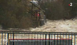Tempête Gloria. Pyrénées-Orientales et l’Aude en vigilance rouge inondations: Les images de la nuit