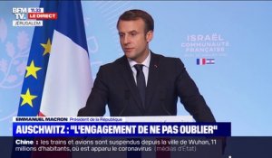 Emmanuel Macron: "L'antisémitisme ne doit pas être uniquement le problème des juifs, c'est d'abord le problème de la République"