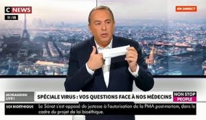 Virus en Chine: Un médecin explique en direct dans "Morandini Live" comment choisir un masque si on risque de se retrouver au contact d'une personne infectée - VIDEO