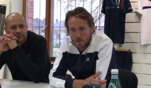 Tennis : interview de Lucas Pouille, en visite au Coq Sportif à Romilly-sur-Seine
