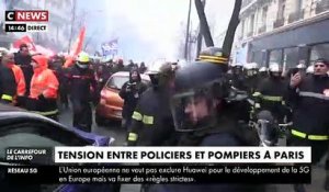 EN DIRECT - Manifestation de pompiers à Paris: Des tensions éclatent avec les forces de l’ordre dans le cortège - VIDEO