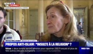 Propos anti-islam: Nicole Belloubet estime que "son expression a pu être maladroite"