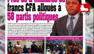 REVUE DE PRESSE CAMEROUNAISE DU 30 JANVIER 2020