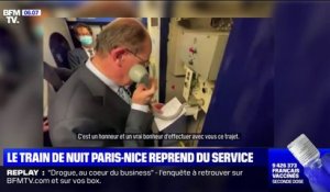 Le train de nuit Paris-Nice a été remis en service jeudi soir après trois ans de fermeture