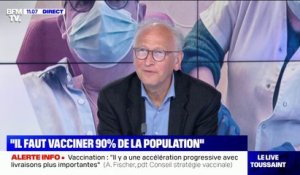 Alain Fischer sur le vaccin Moderna: "À l'horizon des mois de juillet-août, il y aura 2.5 millions de doses disponibles par mois"