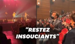 Macron a assisté au concert de 47Ter, un groupe de rap, à Nevers