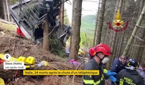 Italie : 14 personnes décèdent après la chute d’une cabine de téléphérique