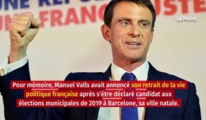 Manuel Valls va quitter la mairie de Barcelone pour se consacrer à la France