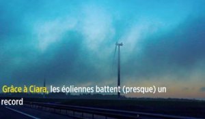 Grâce à Ciara, les éoliennes battent (presque) un record