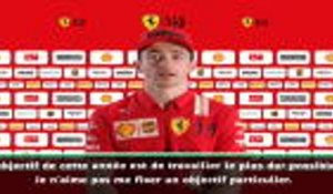 Ferrari - Leclerc : ''J'espère que cette année sera positive''