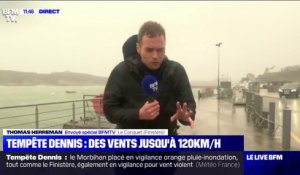 Tempête Dennis: des vents jusqu'à 120 km/h attendus dans le Finistère