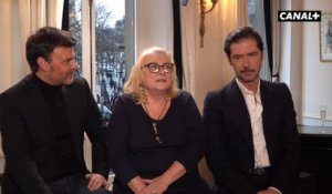 François Ozon, Josiane Balasko et Melvil Poupaud - Déjeuner des nommés- César 2020