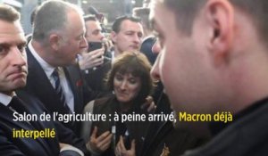 Salon de l'agriculture : à peine arrivé, Macron déjà interpellé