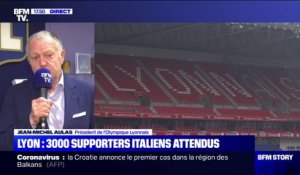 Coronavirus: pour Jean-Michel Aulas, "tous les supporters de Lyon comme de la Juventus peuvent venir"