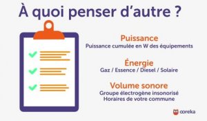 Choisir et utiliser un groupe électrogène