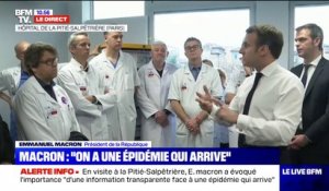 En visite à la Pitié-Salpêtrière, Emmanuel Macron demande "moins d'hypocrisie" chez "ceux qui dénoncent" la situation dans l'hôpital public