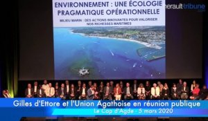AGDE POLITIQUE - Gilles d'Ettore et l'Union agathoise en réunion publique  partie 6 l'urbanisme