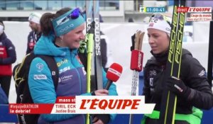 Tiril Eckhoff interviewée par Julia Simon - Biathlon - CM (F)