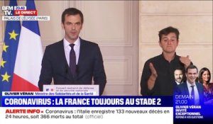 Olivier Véran: "Tous les rassemblements de plus de 1.000 personnes sont désormais interdits"