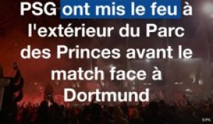Les supporters du PSG face à Dortmund