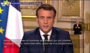 Coronavirus: Emmanuel Macron salue les "héros en blouse blanche"