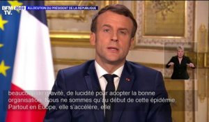 Emmanuel Macron: "Nous ne sommes qu'au début de cette épidémie"