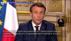 Emmanuel Macron: "Les soins non essentiels à l'hôpital seront reportés"